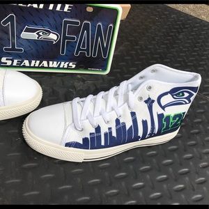 Seahawks high tops 💙💚